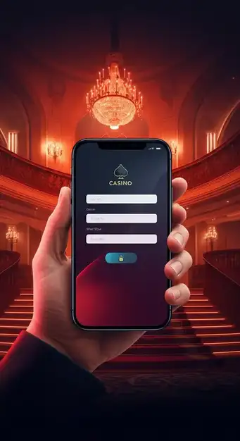 Interfaz de inicio de sesión de Locowin Casino en un smartphone, mostrando campos de correo y contraseña para acceso rápido.