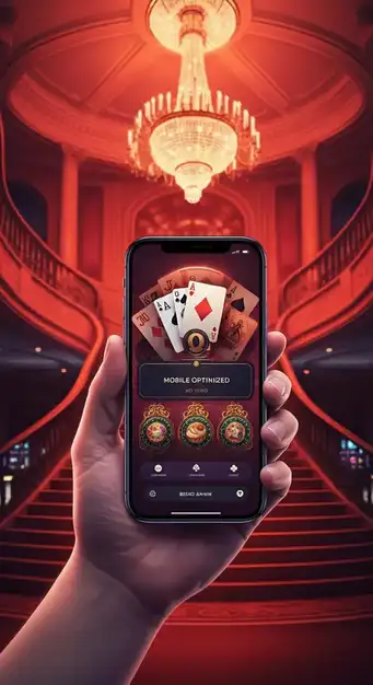 Captura de pantalla de la interfaz móvil de Casino Locowin con juegos y opciones de navegación, mostrando la fluidez de la PWA.